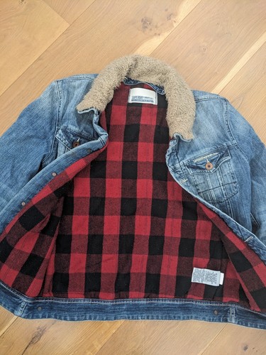 Superdry blue sherpa denim - sherpa,