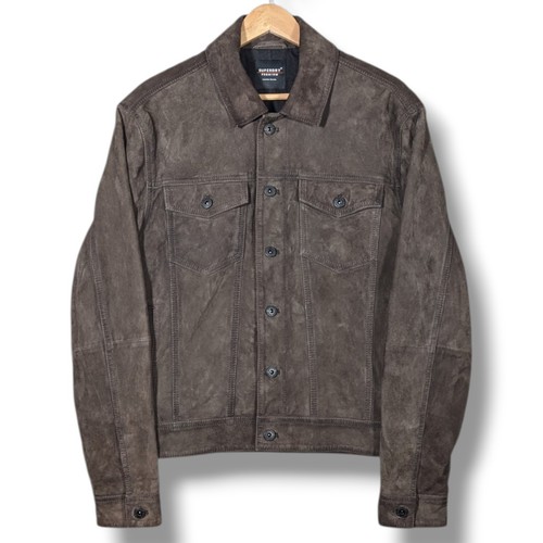Superdry suede trucker jacket - superdry,